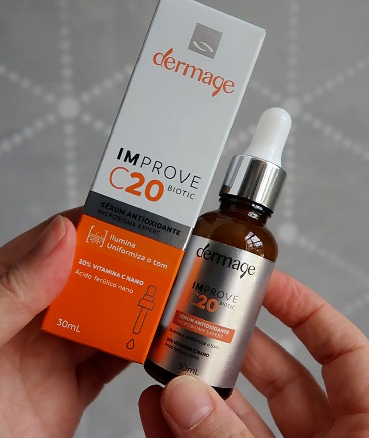 Testei a Vitamina C Improve C 20 Biotic da Dermage