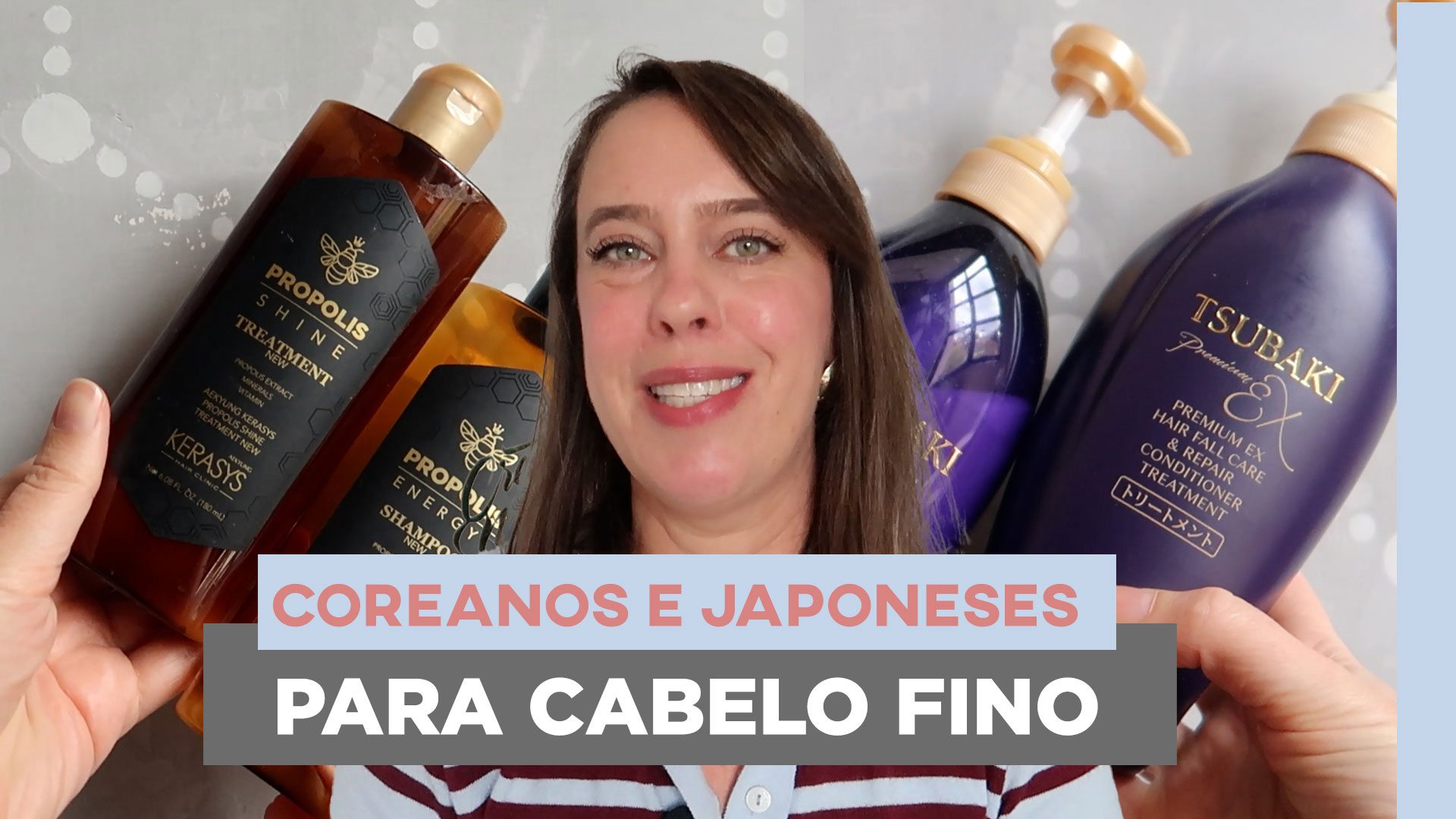 Produtos coreanos e japoneses para cabelo fino