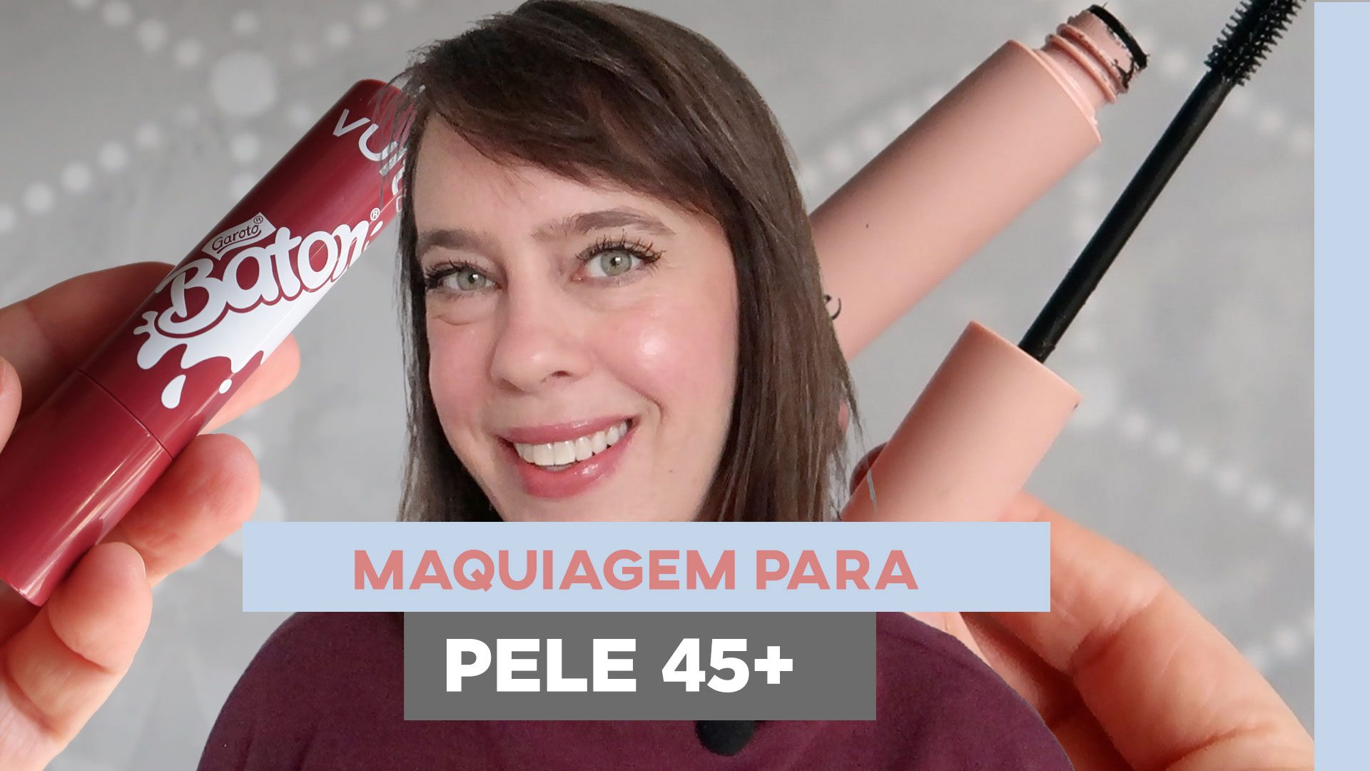 Maquiagem simples para pele 45+