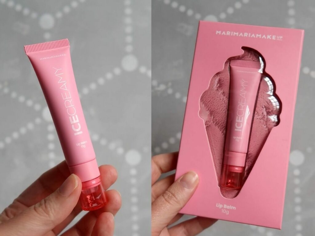 Testei o balm labial Ice Creamy da Mari Maria