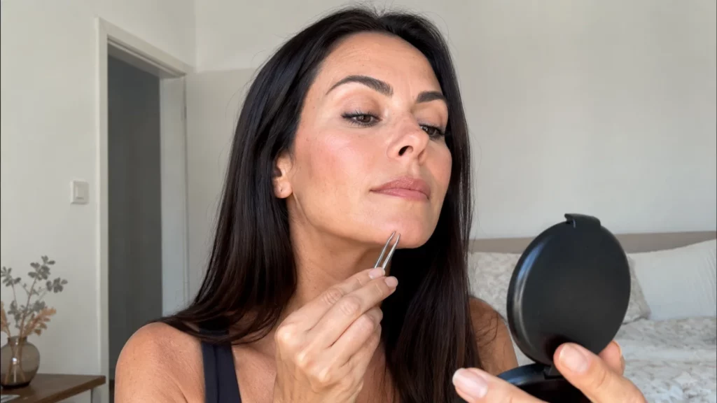 Pelos no queixo nas mulheres: porque aparecem e como removê-los sem irritar a pele